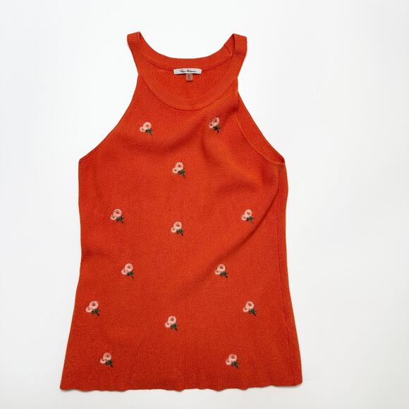 Vila Milano Daisy Floral Embroidered Ribbed Knit Halter Tank Top Bundle Medium - Picture 16 of 16